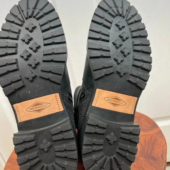 Merrell Women's Legacy Ankle Boots Size 7.5 Black Waterproof Buckle Casual - Picture 8 of 10